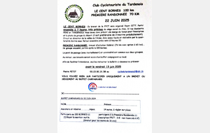 Le 100 bornes 100 km - Première Randonnée 70 km